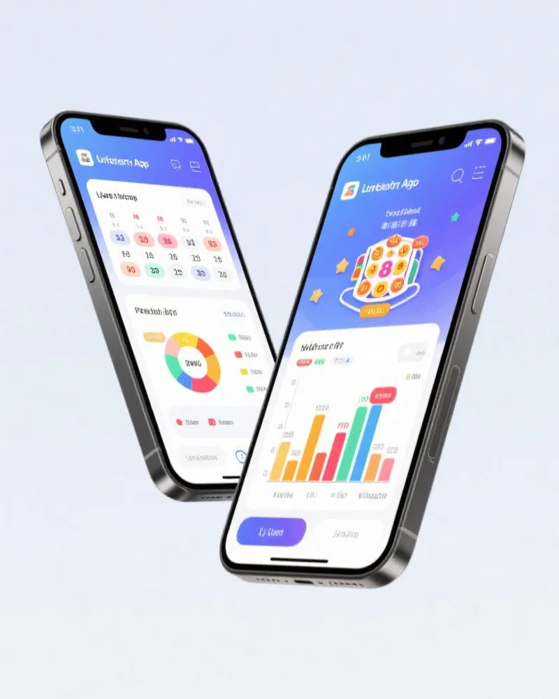 九歌彩票 APP 界面展示
